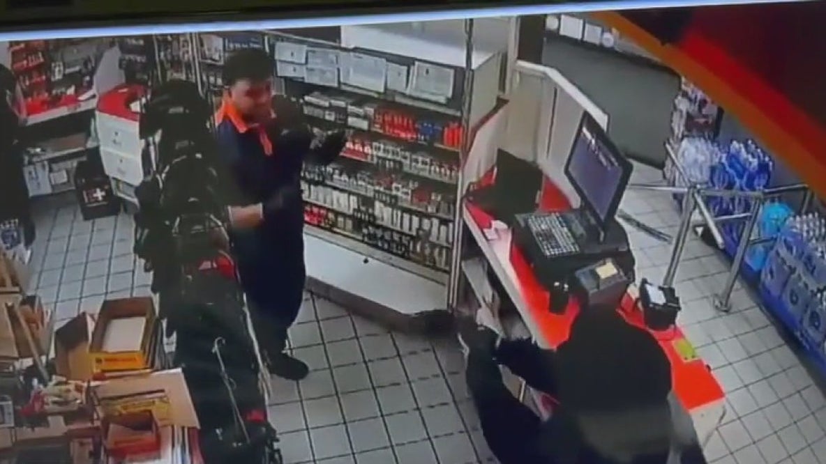 Gas station clerk shot from point blank